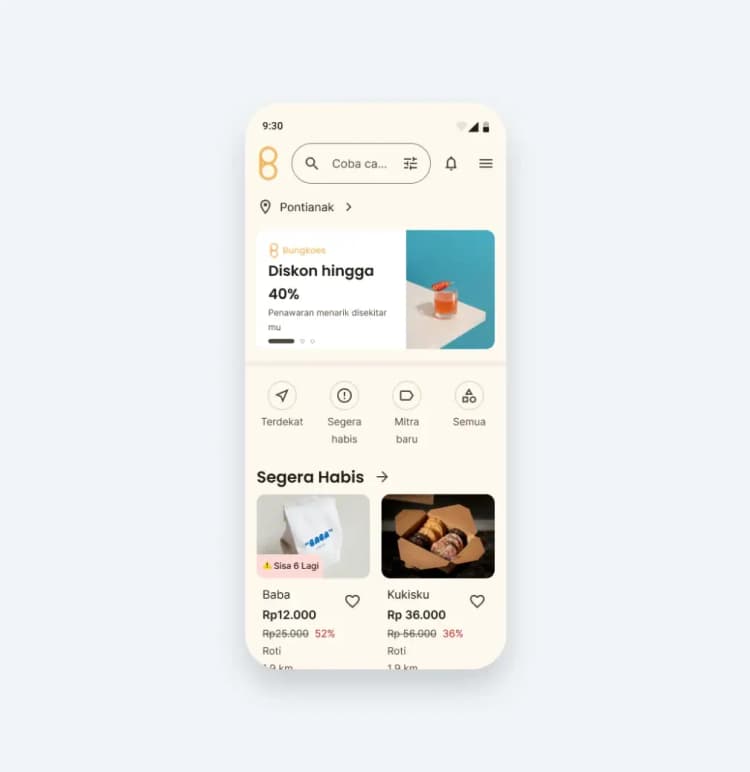 Bungkoes Food Delivery App