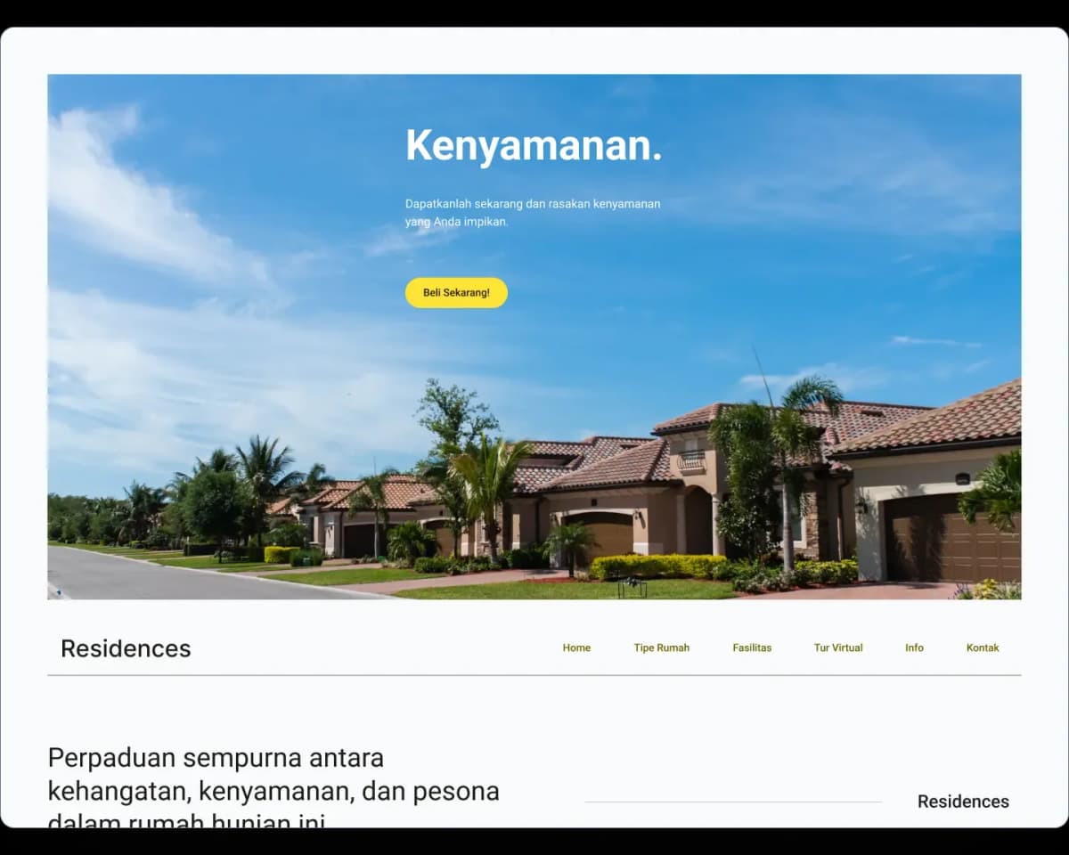 Landing Page Perumahan