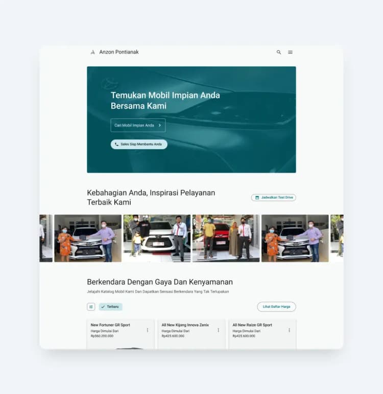website sales mobil