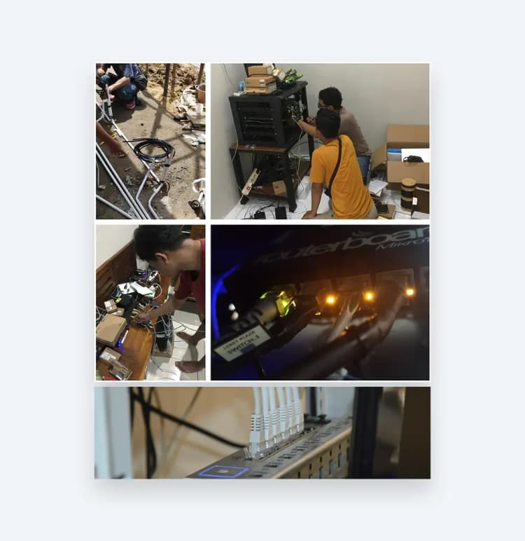 Pemasangan-Instalasi-Pengerjaan Jaringan Sistem Pamela Fantasy